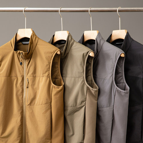 重磅！君版系列！秋冬轻量化户外防风防水休闲运动棉服背心马甲潮 - 图0