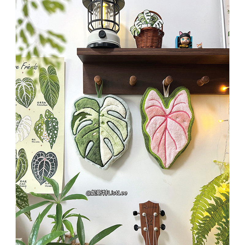 妮斯特·原创热植擦手巾加厚挂式毛巾卫生间浴室厨房植物文创周边,淘宝优惠券,粉丝福利购,淘宝优惠卷