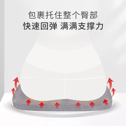座垫泰国乳胶坐垫夏季办公室久坐学生椅垫椅子凳子屁股垫汽车家用 - 图2