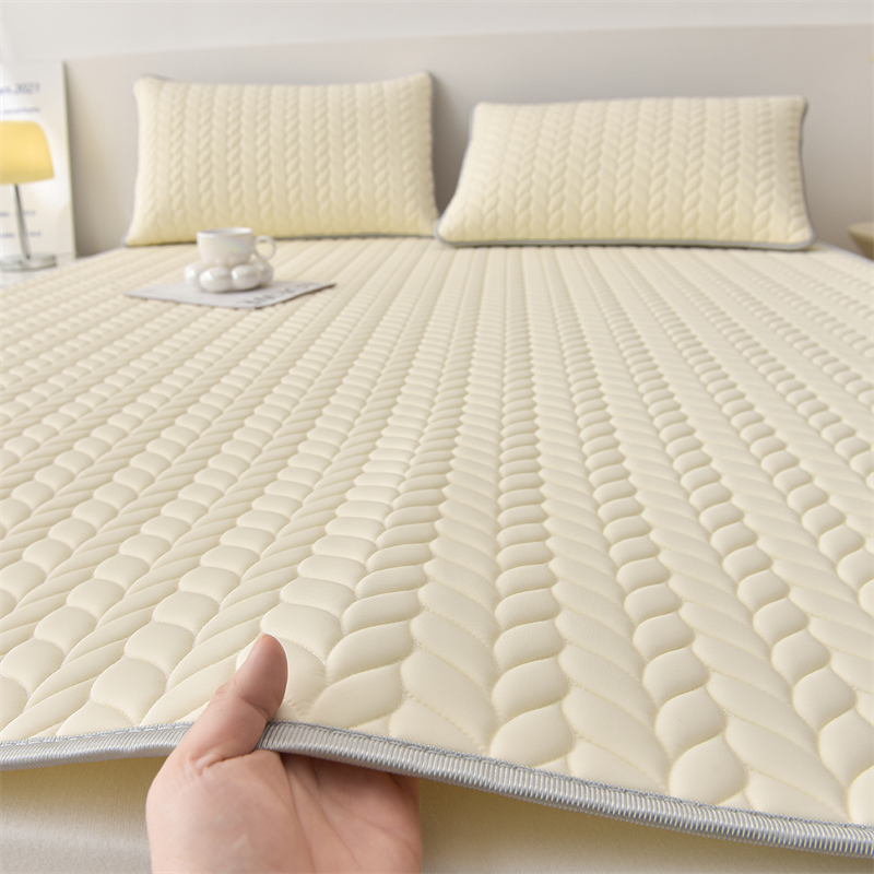 夏凉被四件套泰国乳胶凉席床笠款夏季冰丝可机水洗空调软被三件套,淘宝优惠券,粉丝福利购,淘宝优惠卷