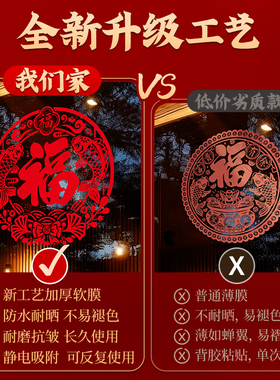 羊年福字窗花新年过年窗户布置