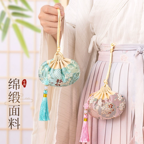 Подвеска, мешочек, небольшая сумка, переносной тканевый мешок, с вышивкой