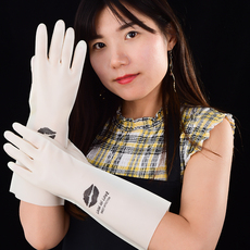 Перчатки для уборки 塑料橡胶手套女洗碗手套洗衣服厨房家用耐用加厚丁腈家务清洁防水