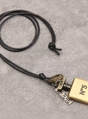 香水瓶吊坠网红挂件精致项链