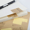 Year label pocket divider kraft paper self-adhesive