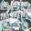 Chibi hatsune miku sticker phone case diy decoration