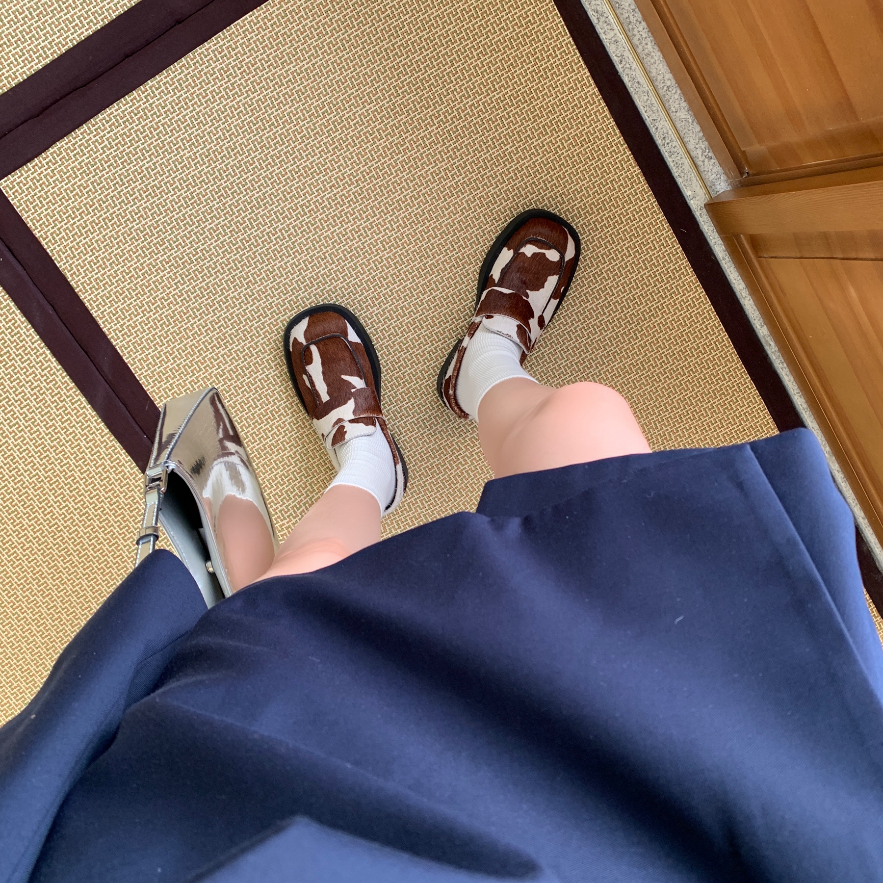 Inkingpot彭姐 升级版真皮马毛小皮鞋乐福鞋女厚底圆头粗跟英伦风,淘宝优惠券,粉丝福利购,淘宝优惠卷