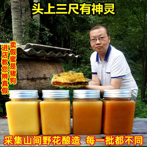 蜂蜜土蜂蜜纯正天然蜂蜜农家土蜂蜜深山蜂蜜秦岭野生无添加土蜂蜜 - 图1