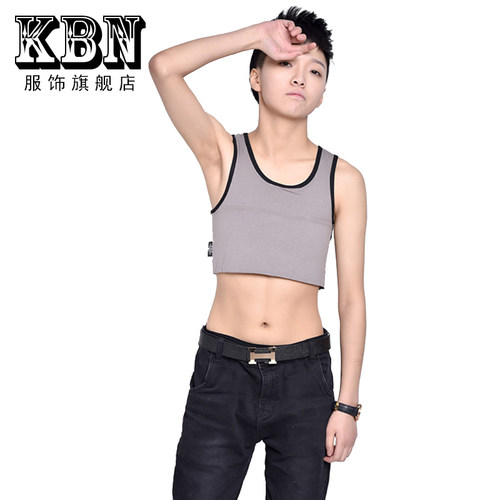 KBN/金博棉束胸加强绷带超平短款夏大胸显小缩胸学生束胸衣002 - 图1