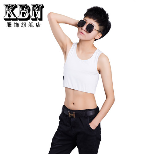 KBN/金博棉束胸加强绷带超平短款夏大胸显小缩胸学生束胸衣002 - 图3