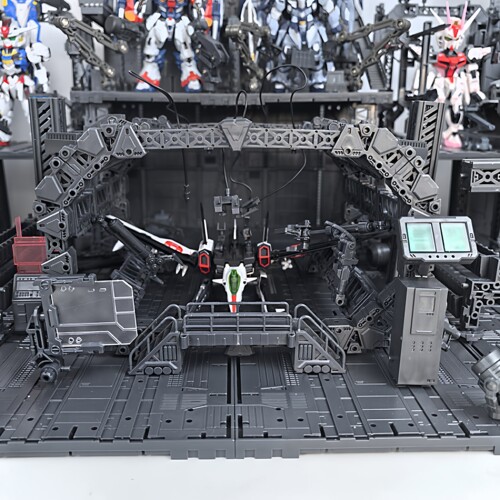 RG HG MGSD 适用格纳库机库基地机巢整备架场景拼装模型配件 - 图2