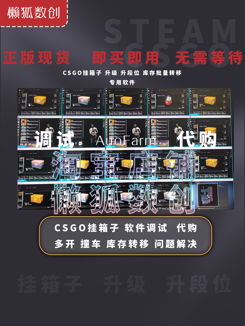 Autofarm挂箱子Cs2经验升级调试代购多开撞车库存转移正版AF问题 - 图1