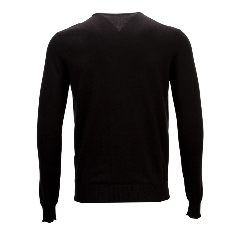 versace /范思哲深蓝色logo针织衫 银泰百货精品针织衫/毛衣