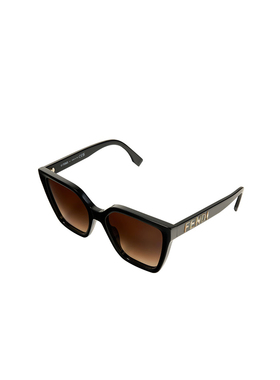 Fendi 新款LETTERING几何形太阳镜女士银泰百货精品 301365