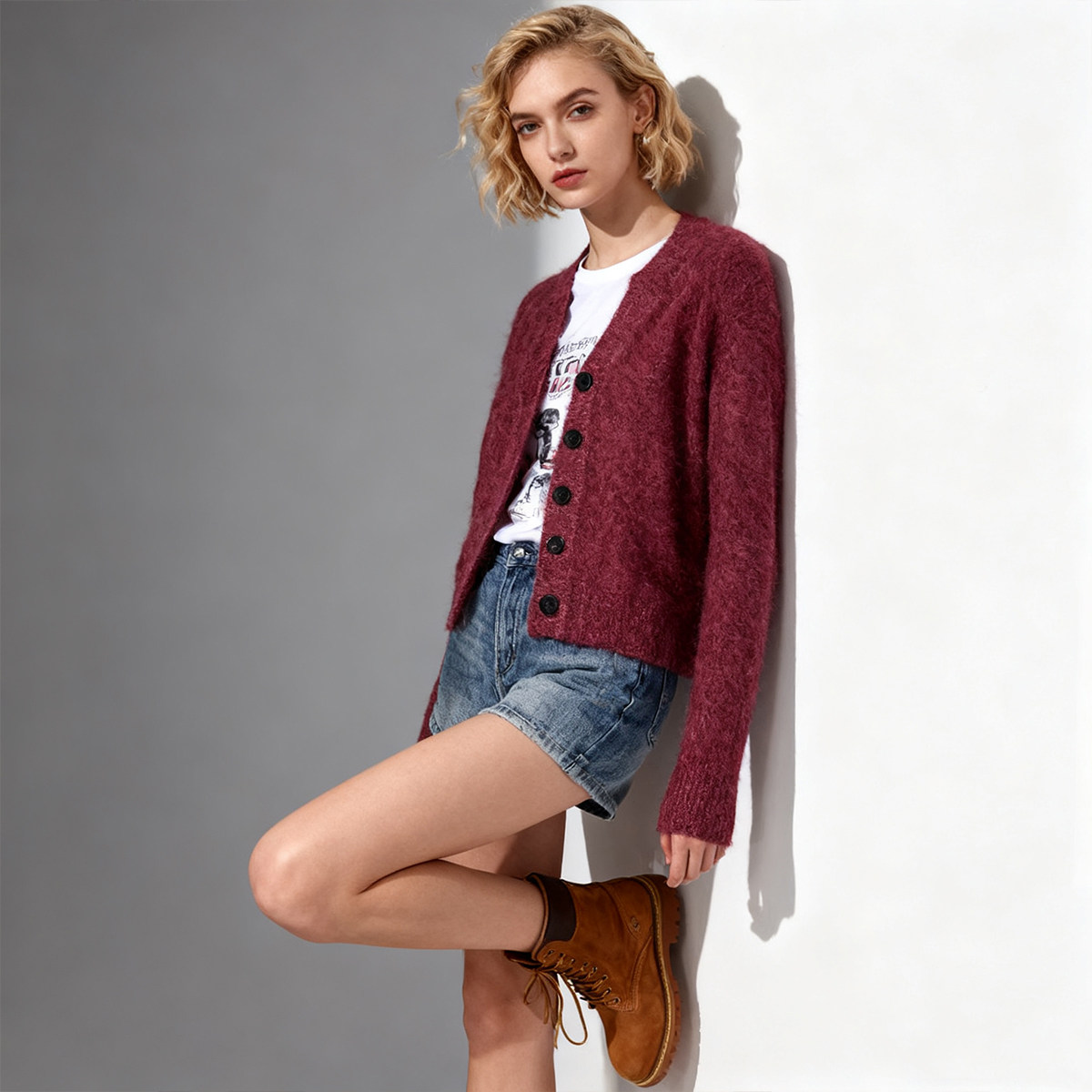 INSPIRE&STORIES 25秋冬新款女士时尚百搭羊绒衫开衫银泰百货,淘宝优惠券,粉丝福利购,淘宝优惠卷