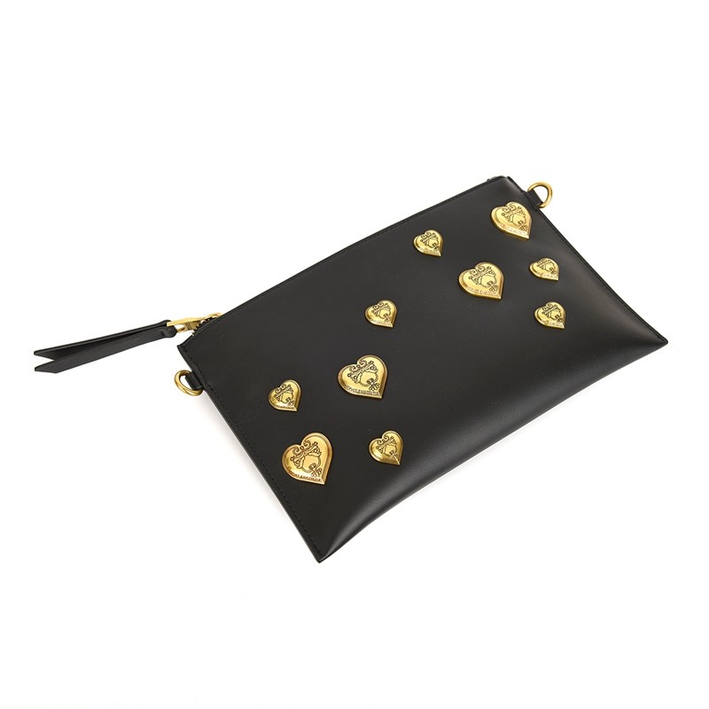 范思哲女士铆钉手拎单肩斜挎包 银泰百货精品女士包袋