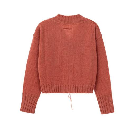 ACNE STUDIOS 春季新款女士黑色短款开衫毛衣银泰百货精品301574 - 图0