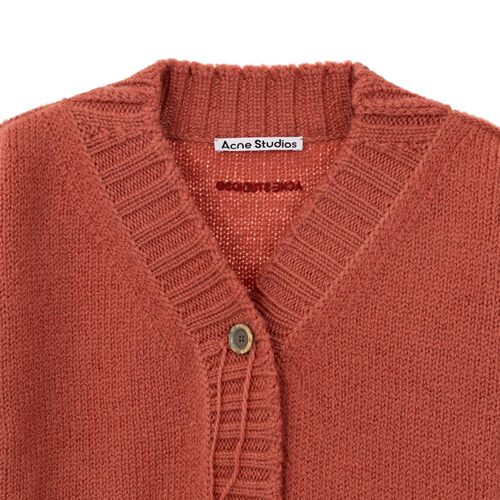 ACNE STUDIOS 春季新款女士黑色短款开衫毛衣银泰百货精品301574 - 图1