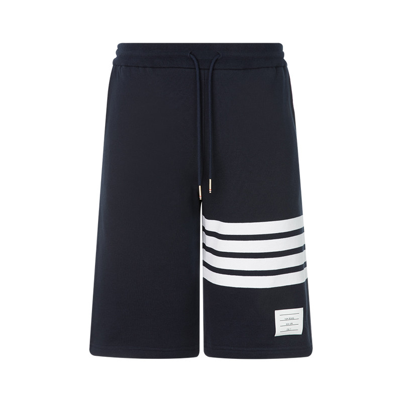 THOM BROWNE 24春夏新款棉质经典四杠男士松紧腰抽绳休闲短裤,淘宝优惠券,粉丝福利购,淘宝优惠卷