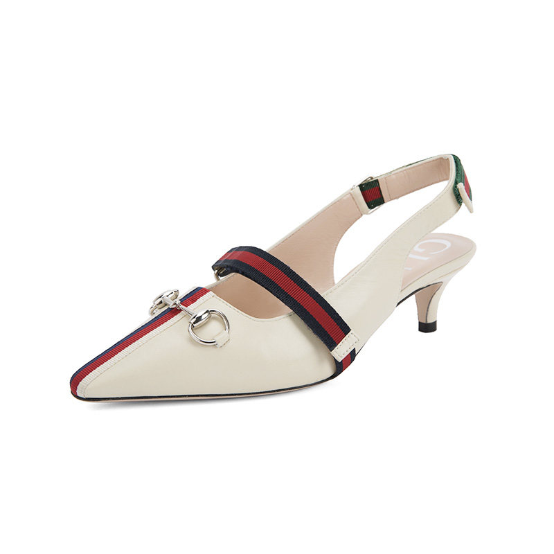 gucci /古驰50mm牛皮材质高跟凉鞋 银泰百货精品时装凉鞋