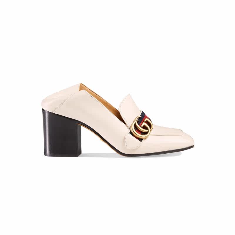 gucci /古驰牛皮189303高跟鞋 银泰百货精品单鞋