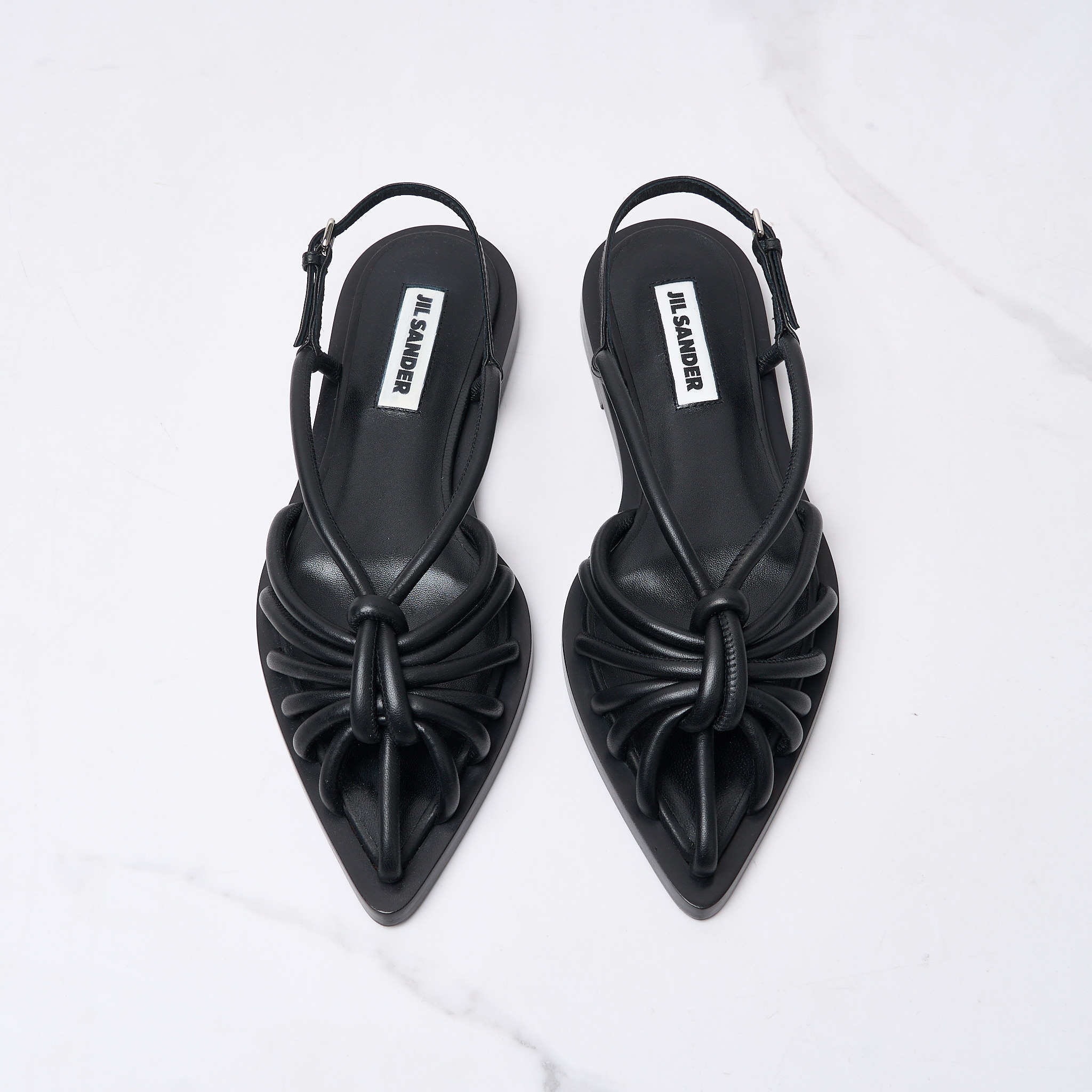 Jil Sander女士绑带编织平底凉鞋休闲凉鞋银泰百货精品 301596,淘宝优惠券,粉丝福利购,淘宝优惠卷