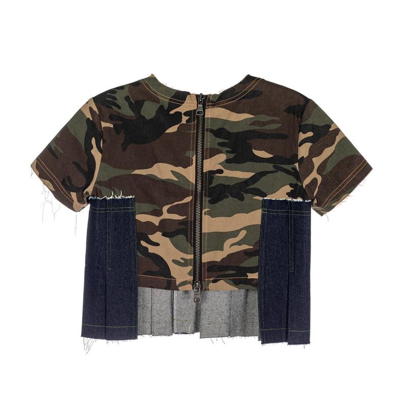 ANDERSSON BELL 新款女士迷彩短袖圆领T恤银泰百货精品 301574 - 图3