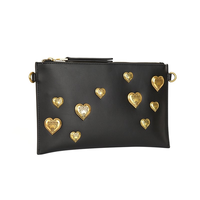 范思哲女士铆钉手拎单肩斜挎包 银泰百货精品女士包袋