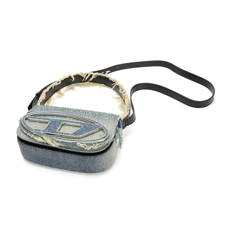 DIESEL/迪赛 女士贴钻流苏迷你牛仔手提包斜挎包银泰百货 300217,淘宝优惠券,粉丝福利购,淘宝优惠卷