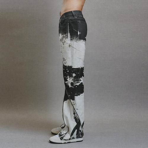 CEEC LA 秋冬男士锐舞星球印花结构拉链长裤301360 - 图3