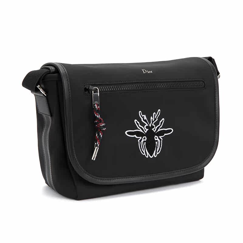 dior homme防水面料男士单肩背包 银泰百货精品男士包袋
