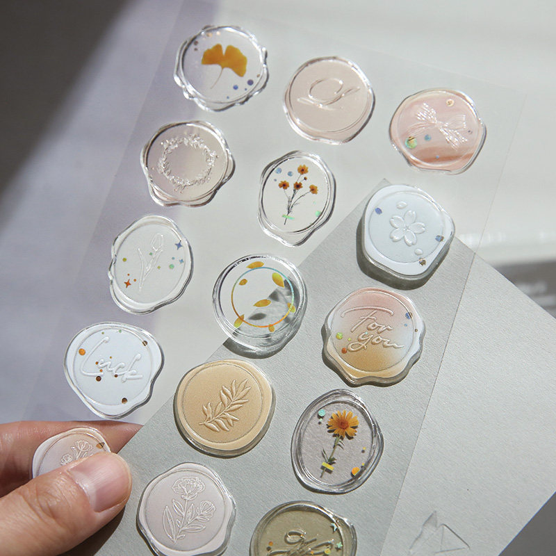 火漆印章复古手帐贴纸烫金信封信纸 贺卡封口立体滴胶印章贴,淘宝优惠券,粉丝福利购,淘宝优惠卷