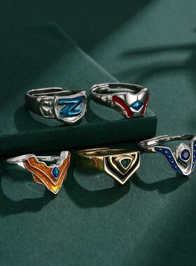 奥特曼艾斯特利迦变身器戒指男女开口动漫日韩迪迦赛罗狮子之瞳戒