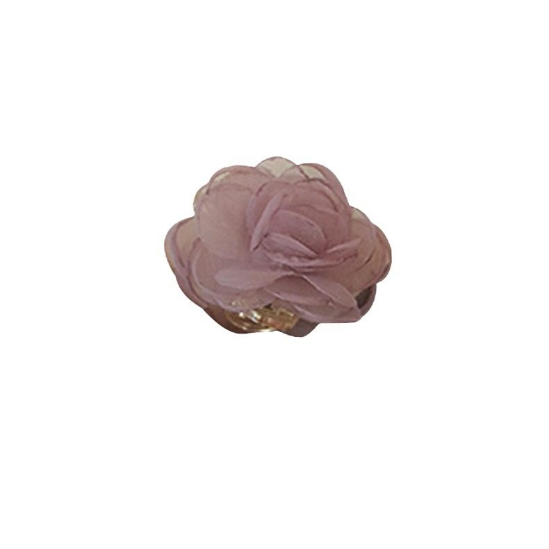 超仙网纱花朵刘海小抓夹2025新款高级感山茶花夹子头饰新中式发夹,淘宝优惠券,粉丝福利购,淘宝优惠卷