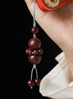 紫气东来合香珠DIY圆融款手机挂件工艺批发挂饰中式文玩装饰厂家