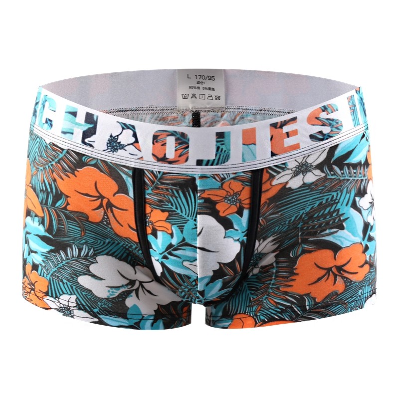 男士内裤男平角裤棉质运动印花四角裤衩透气舒适青年学生底裤衩潮,淘宝优惠券,粉丝福利购,淘宝优惠卷