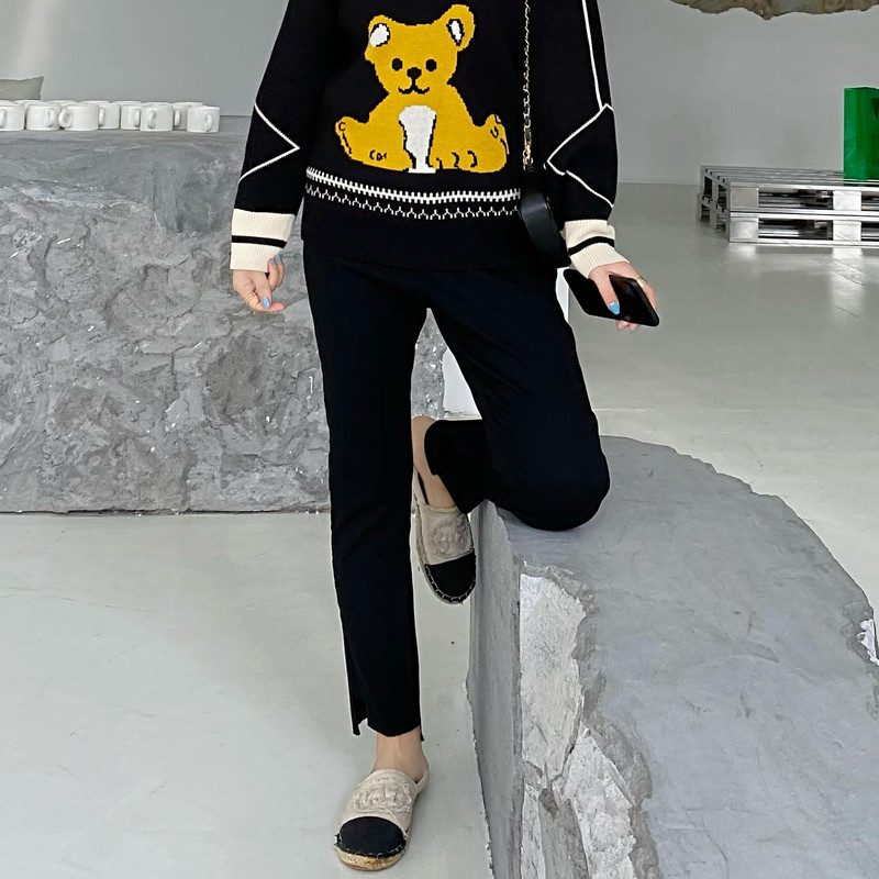 采多宝大码女装胖mm梨形身材裤秋装通勤高腰开叉铅笔裤韩版休闲裤,淘宝优惠券,粉丝福利购,淘宝优惠卷