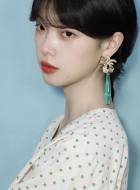 西迟原创设计女大水滴耳钉