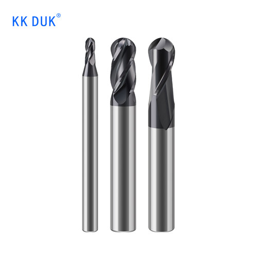 多功能高效率高光不锈钢 钛合金 钢件2刃4刃钨钢涂层球刀R0.2-R10 - 图3