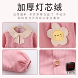 Демисезонный нагрудник для девочек, фартук для еды, вельветовая водонепроницаемая этническая юбка на девочку, анти-грязь, этнический стиль