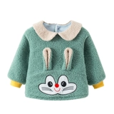 Демисезонный утепленный нагрудник для девочек, фартук для еды, бархатная юбка на девочку, в западном стиле, анти-грязь