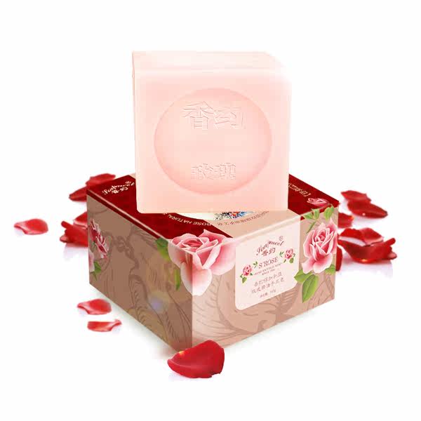 香约玫瑰精油100g补水身体手工皂 香约身体皂