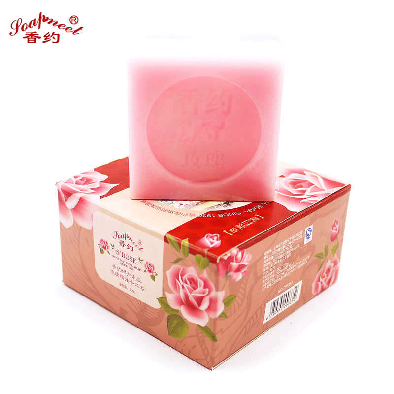 香约玫瑰精油100g补水身体手工皂 香约身体皂
