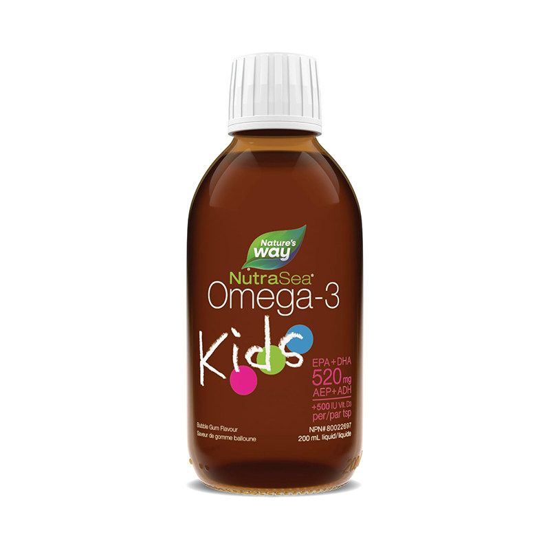 加拿大Nature's Way1-14岁儿童液体鱼油DHAEPA维生素D口服液200ml,淘宝优惠券,粉丝福利购,淘宝优惠卷