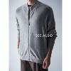 Super Worsted Wool Lapel Genuine Leather Warm Men's