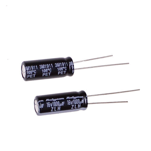 Rubycon电解电容 16v1000uf 8*20 红宝石ZLH 高频低阻长寿命105度 - 图3