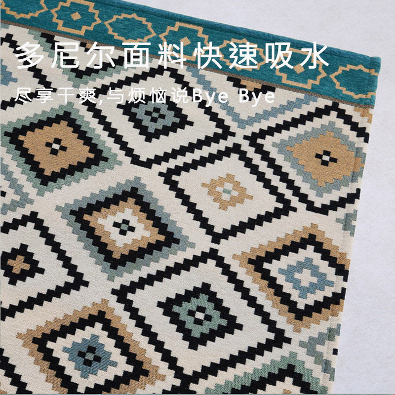 入户地垫进门垫换鞋毯复古美式客厅地毯卧室床边毯卫生间吸水地垫,淘宝优惠券,粉丝福利购,淘宝优惠卷