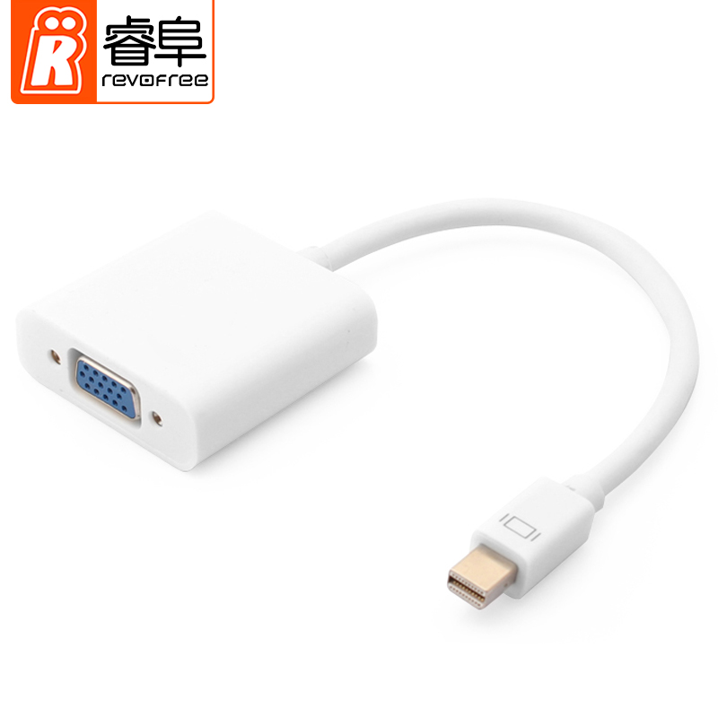 苹果电脑转换器macbook雷电口笔记本连显示器投影线mini dp转vga-图0