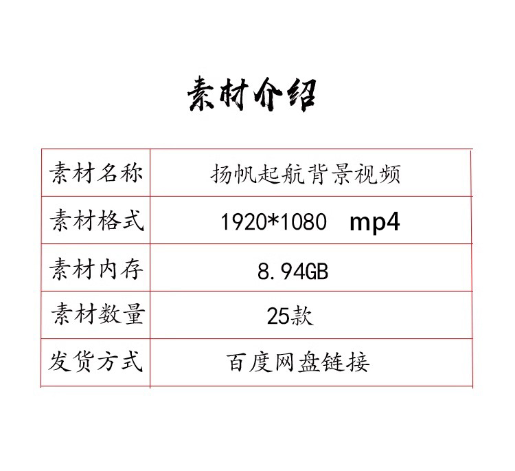 扬帆起航帆船迎风向前励志企业精神乘风破浪年会舞台LED背景视频 - 图0