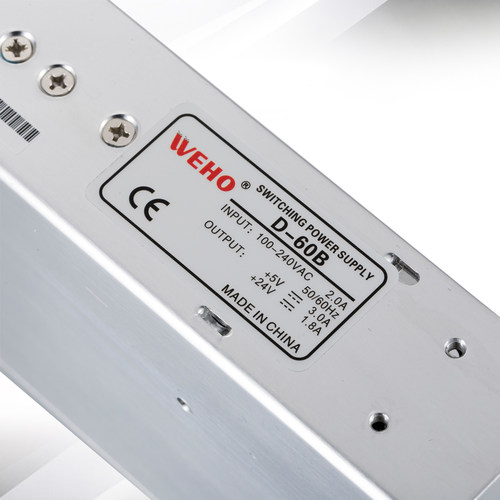 WEHO直流双电压变压器D-60B开关电源±12V双输出led灯稳压适配器 - 图1